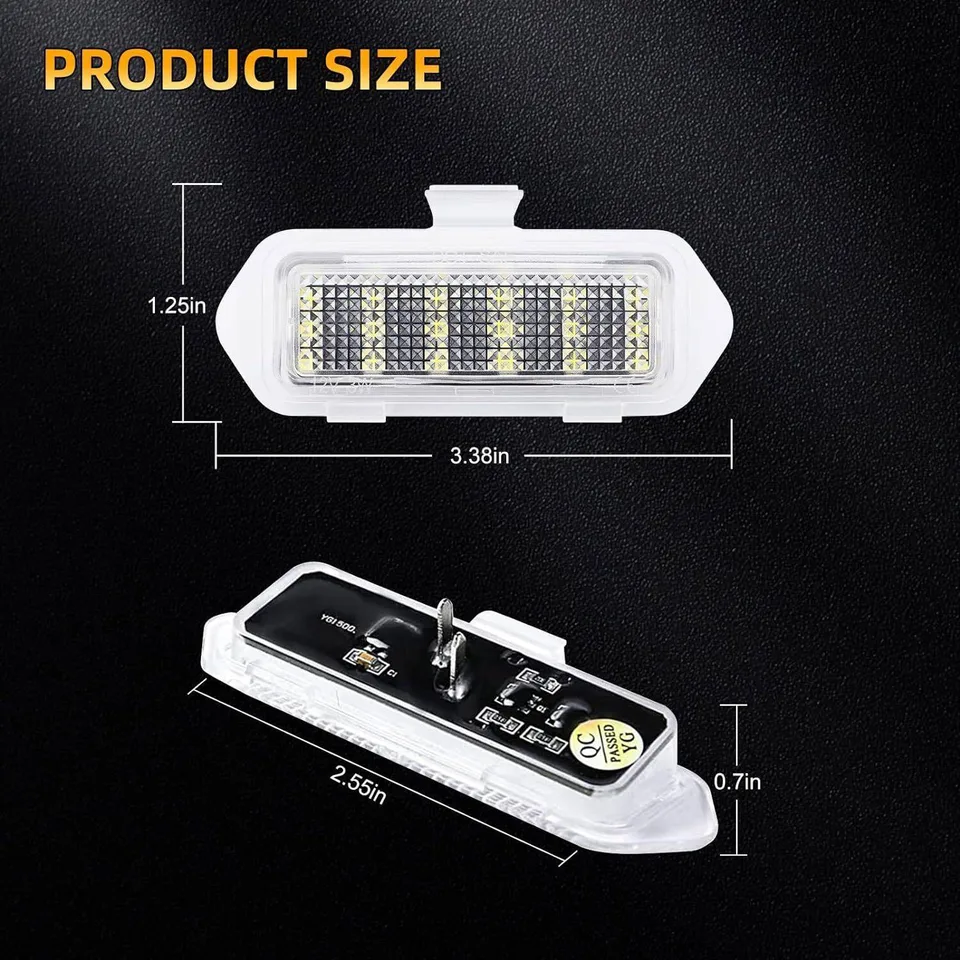 LED Side Mirror Puddle Lights For 03-06 Escalade Silverado Suburban Tahoe Sierra view 2