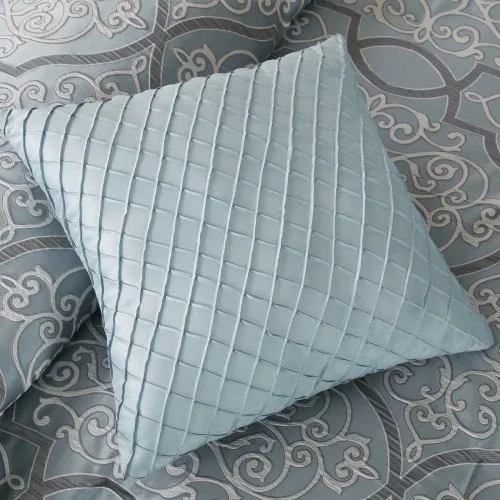12 Piece Comforter Set With Cotton Bed Sheets Blue King
