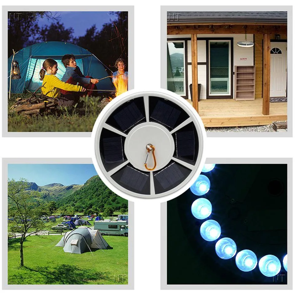 42 LED Solar Flag Pole Light Adjustable Outdoor Camping Tent Light view 4