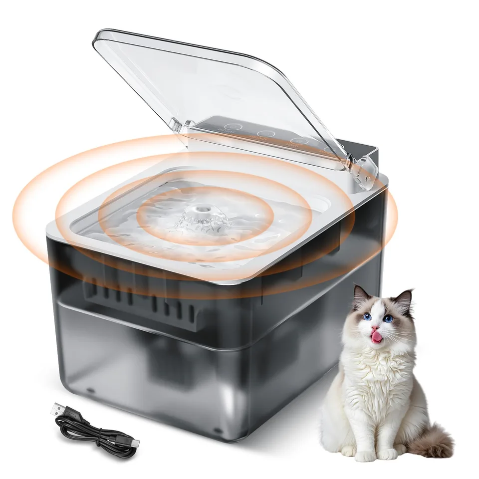 Wired Automatic Pet Fountain Dog Water Dispenser Automatic Sensing Function