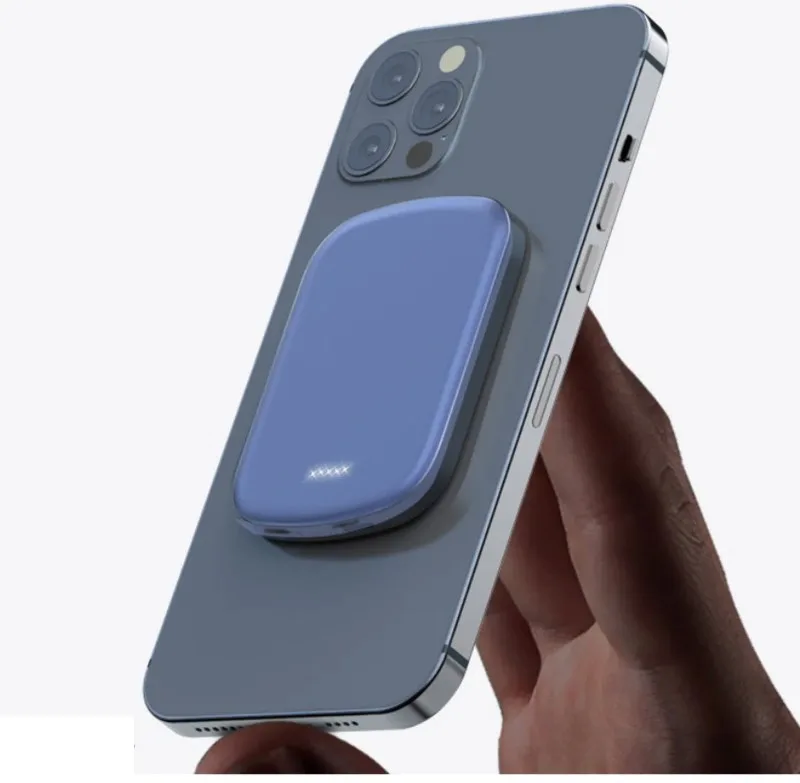 Chargomate Magnetic Portable Wireless Charger And Power Bank For Apple And Android