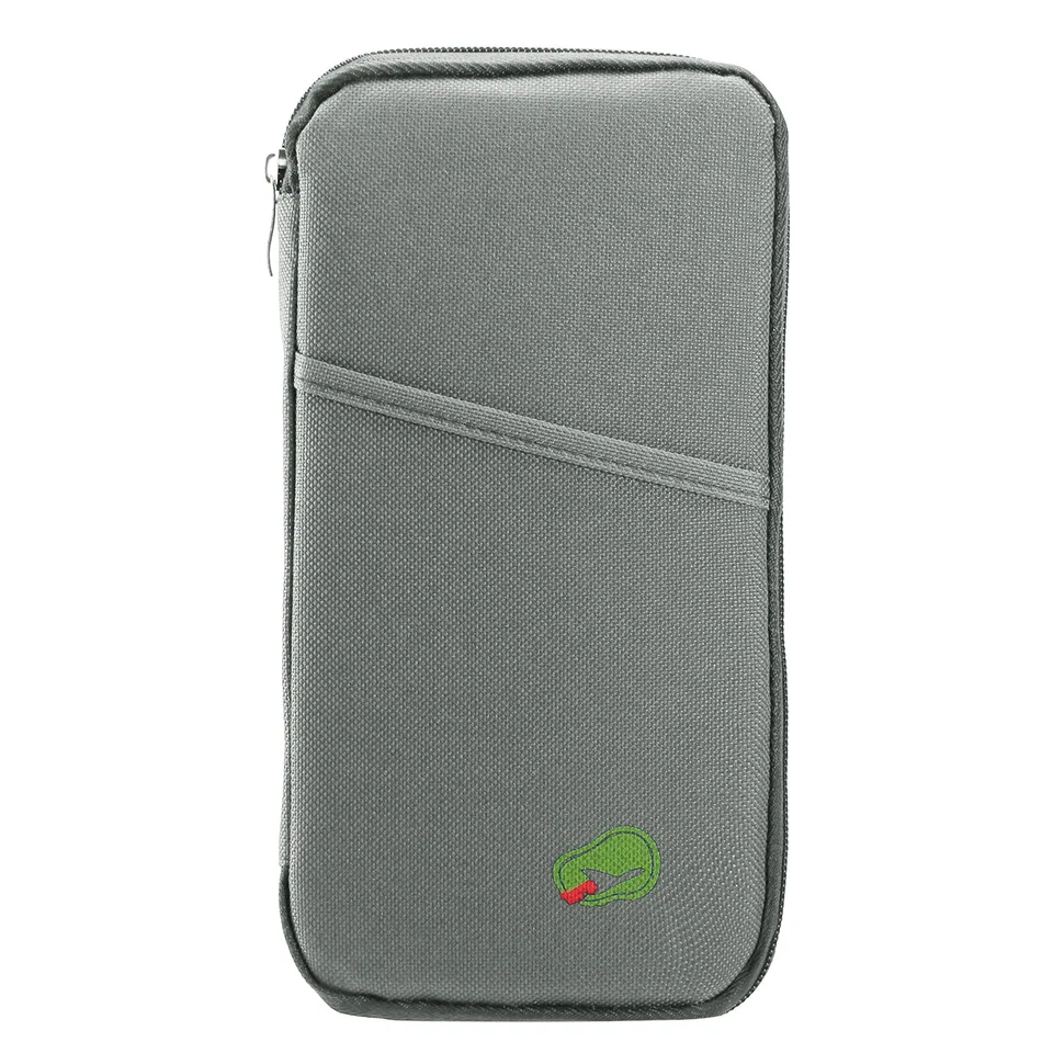 1Pc Travel Passport Wallet 12Cells Ticket ID Credit Card Holder Water Repellent Documents Phone Organizer Zipper Case Business Trip Daily Use view 4
