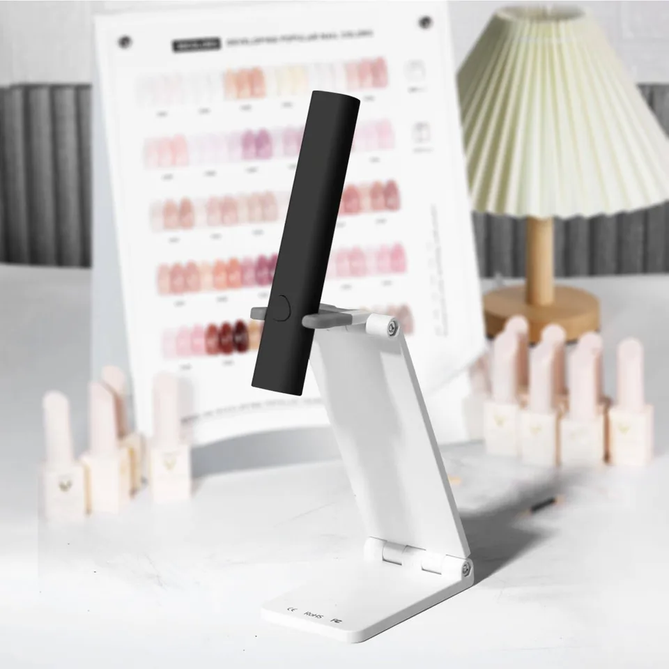 Mini UV LED Nail Lamp Handheld With Stand, Portable Nail Dryer USB Cordless view 4