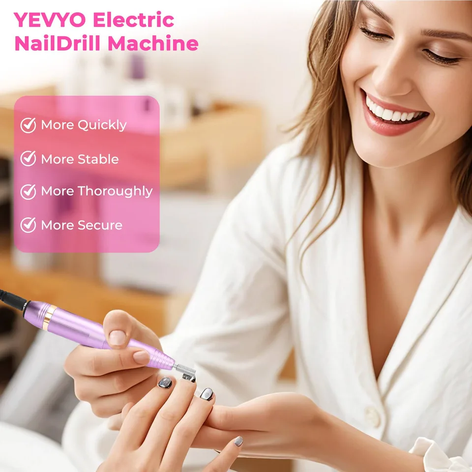 Professional Portable Electric Nail File Kit, Manicure With Nail Drill Bits view 4