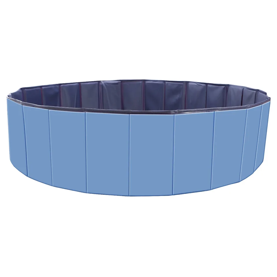 1 Pc 160 X 160 X 30cm-63.0 X 63.0 X 11.8inch Foldable Pet Swimming Pool PVC Dog Swim Pool Bathing Tub Playmat Pools view 2