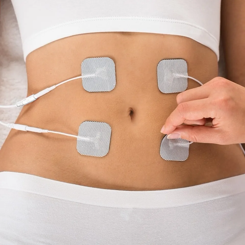 4 Pcs Reusable Self Adhesive Replacement Electrode Pads For TENS EMS Unit Muscle Relieve Electrode Pads view 2