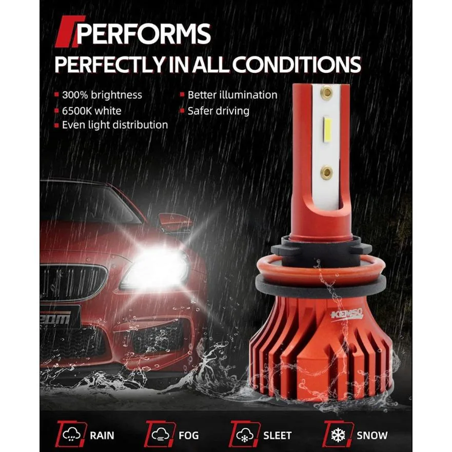 KEMSO 9006 HB4 LED Fog Light Bulbs For 2008 Infiniti G35 view 2