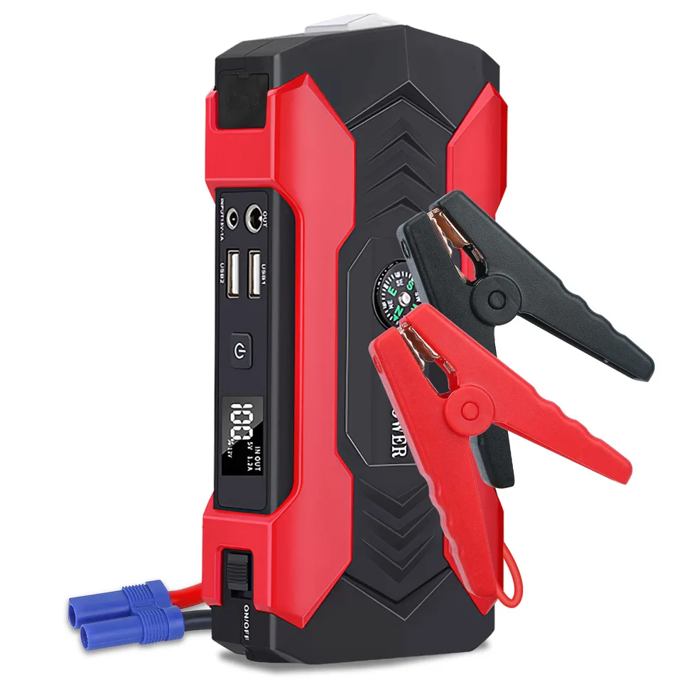 Ansicht 10 von Car Jump Starter Booster 800A Peak 28000m Ah 12V Battery Charger Up To 6.0L Gas Or 3.0L Diesel Engine With LCD Screen 4 Modes LED Flashlight