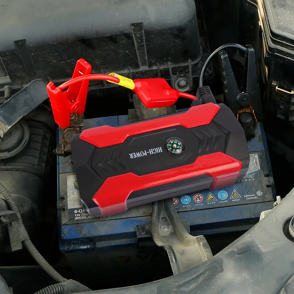 Ansicht 15 von Car Jump Starter Booster 800A Peak 28000m Ah 12V Battery Charger Up To 6.0L Gas Or 3.0L Diesel Engine With LCD Screen 4 Modes LED Flashlight