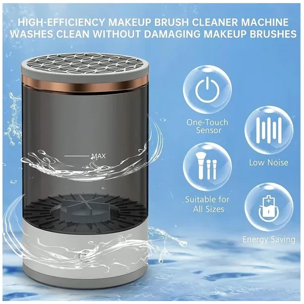 Automatic Brush Cleaner Electric Makeup Brush Cleaning Machine Fast Clean Dryer view 3