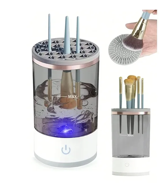 Automatic Brush Cleaner Electric Makeup Brush Cleaning Machine Fast Clean Dryer view 4