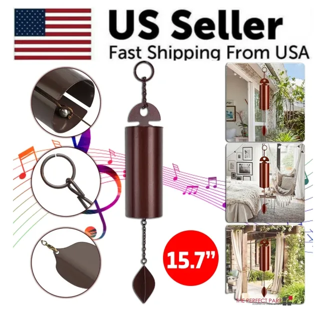 Large Deep Resonance Serenity Metal Bell Heroic Wind Chimes Outdoor Garden Decor view 4