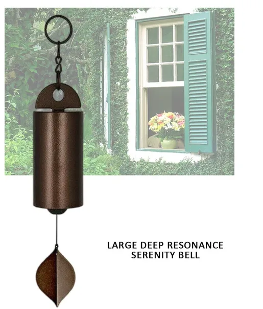 Large Deep Resonance Serenity Metal Bell Heroic Wind Chimes Outdoor Garden Decor view 2