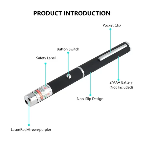 3 Packs 900Mile Laser Pointer Pen Green Blue Red Light Visible Beam Lazer view 4