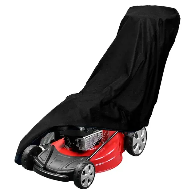 Waterproof Lawn Mower Cover Heavy Duty UV Protector For Push Mower Universal Fit view 3
