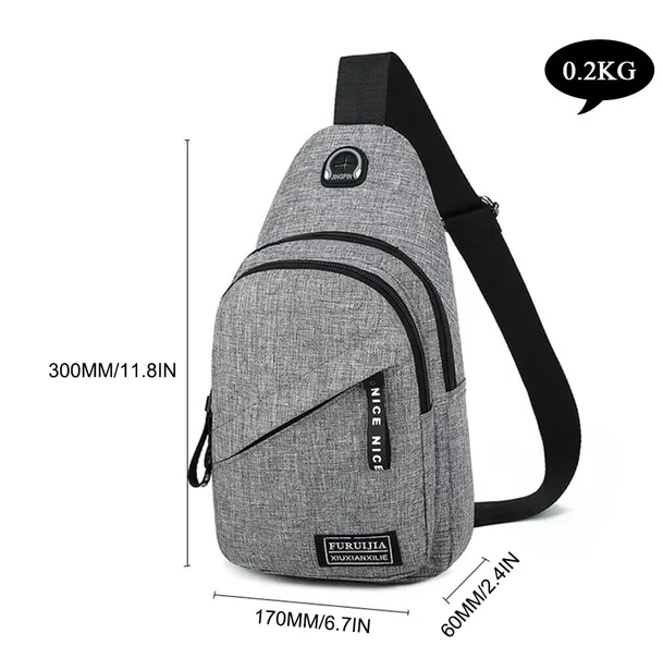 Men Women Sling Bag Chest Fanny Packs Cross Body Travel Sports Shoulder Backpack view 2