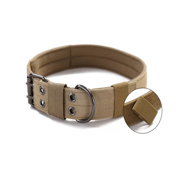Wide Tactical Heavy Duty Nylon Large Dog Collar K9 Military With Metal Buckle view 2