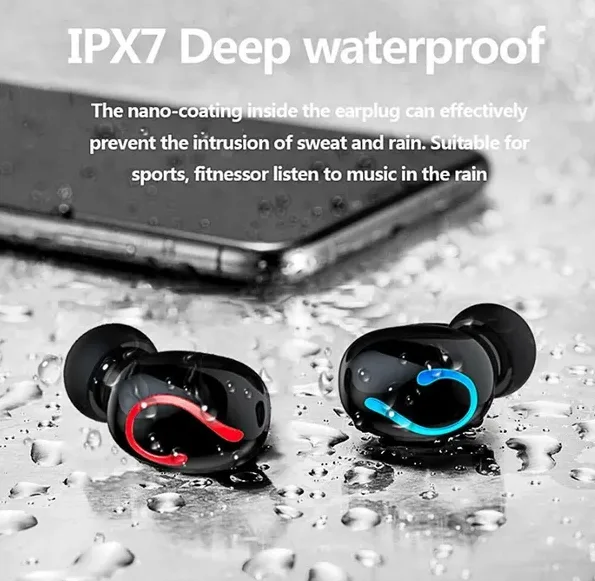 Bluetooth 5.1 Headset TWS Wireless Earphones Mini Earbuds Stereo Headphones IPX7 view 4
