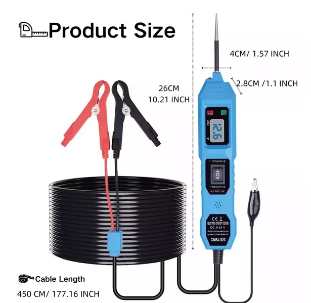 3.5-36V Digital Automotive Car Power Circuit Electrical Tester Probe Test Light view 4