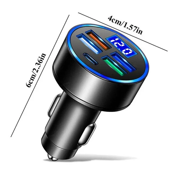 5 USB Port Super Fast Car Charger Adapter For Android Cell Phone view 4