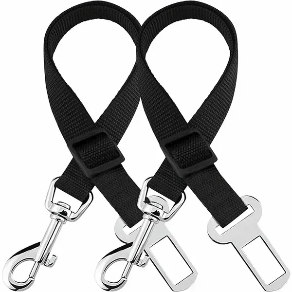 2 Pack Cat DOG PET Safety Seatbelt Car Vehicle Seat Belt Adjustable Harness Lead view 4