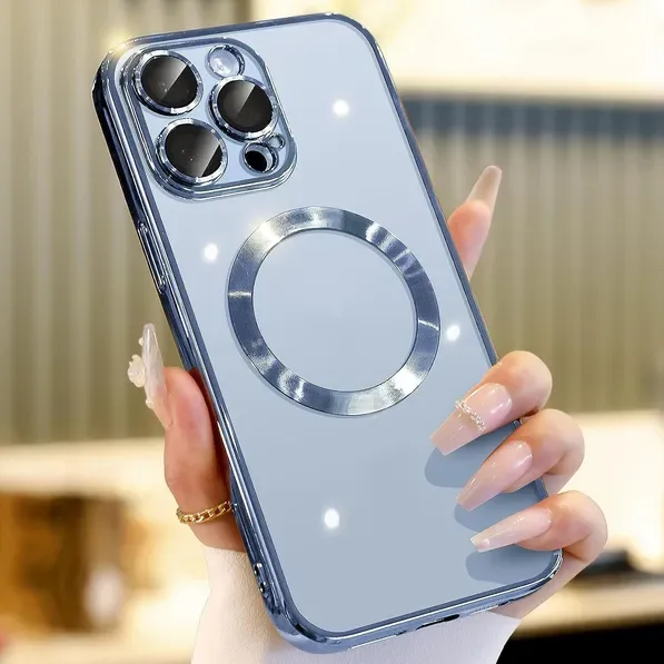 For 14 13 12 11 Pro Max Case Mag Safe Magnetic Camera Lens Cover view 2