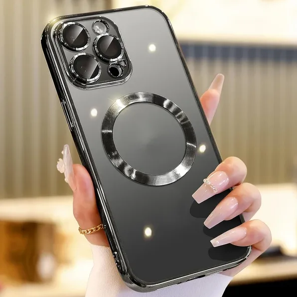 For 14 13 12 11 Pro Max Case Mag Safe Magnetic Camera Lens Cover