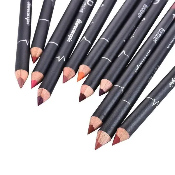 12Pcs Women Waterproof Lipstick Long Lasting Matte Lip Liner Pencil Lip Pen Set view 2