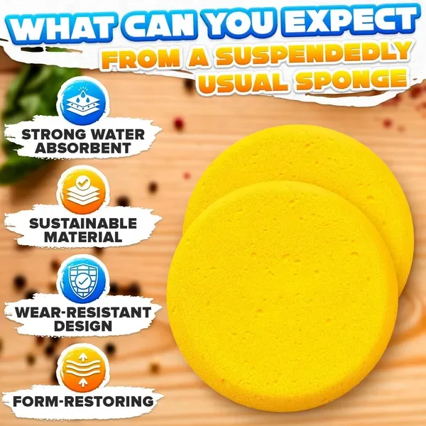 12 Pcs Pottery Sponges For Clay 2.8 X1 Inch Pottery Sponge For Painting Car Waxing Washing Dishes & Ceramic Care Tack Sponges For Cleaning view 2