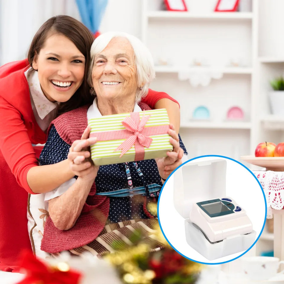 1Pc Blood Pressure Monitor Wrist Digital High Blood Pressure Cuff Heartbeat Tester With 60 Reading Memory 1.8 Inches LCD Screen Storage Box view 2