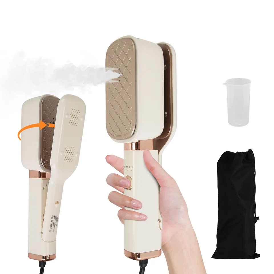 1Set Steam Iron Press 3 In 1 Travel Steamer For Clothes With 180 Degree Flip Head Portable Handheld Flat Iron 1000W Wrinkles Remover Wet And Dry Ironing Garment Steamer 20S Fast Heat Up view 4