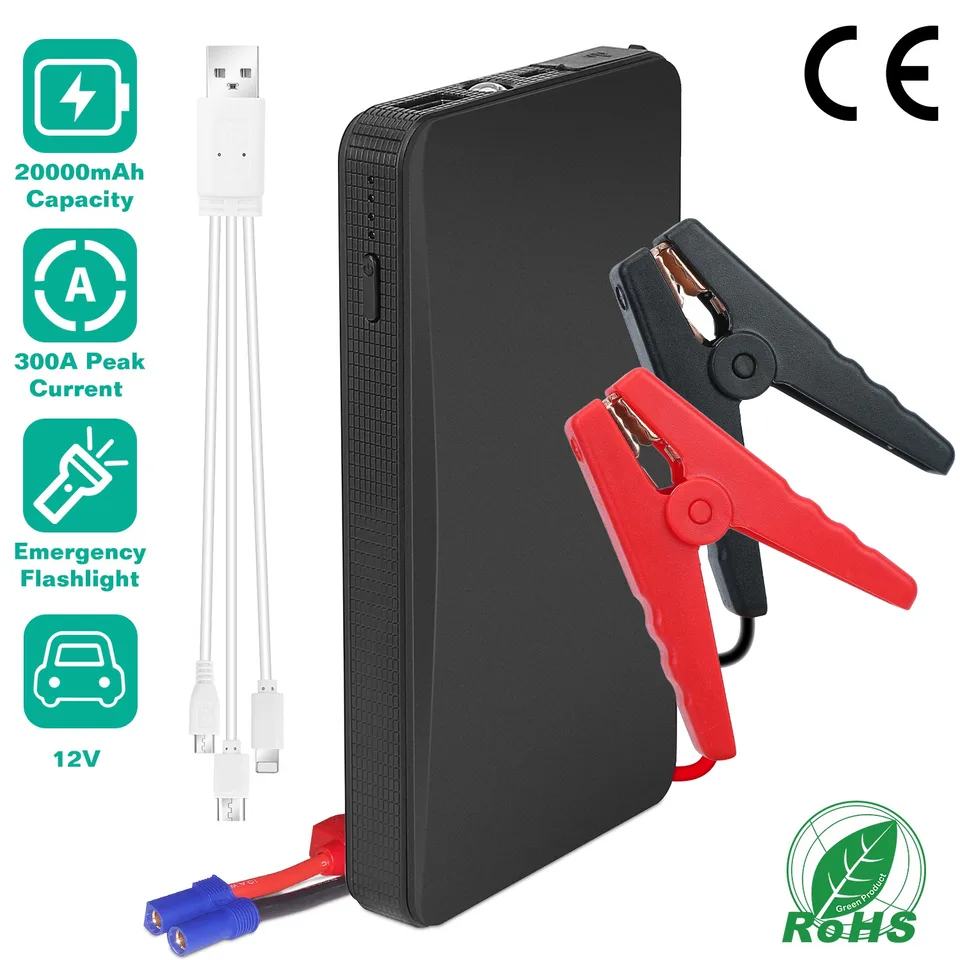 Ansicht 10 von 12V Car Jumper Starter 400A Peak 20000m Ah Battery Charger Power Bank Portable Power Booster Battery With 3 Flashlight Modes