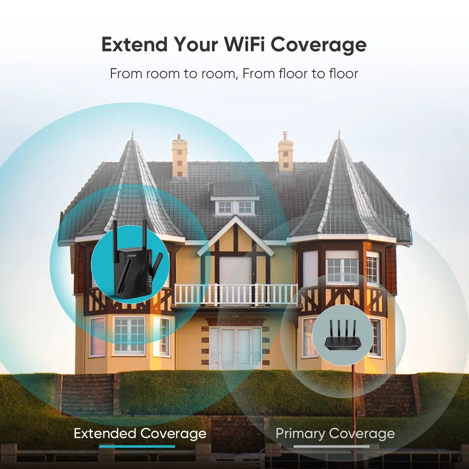 WiFi Extender Home WiFi Booster Dual-band Wireless Extension Supports Multiple Devices view 2