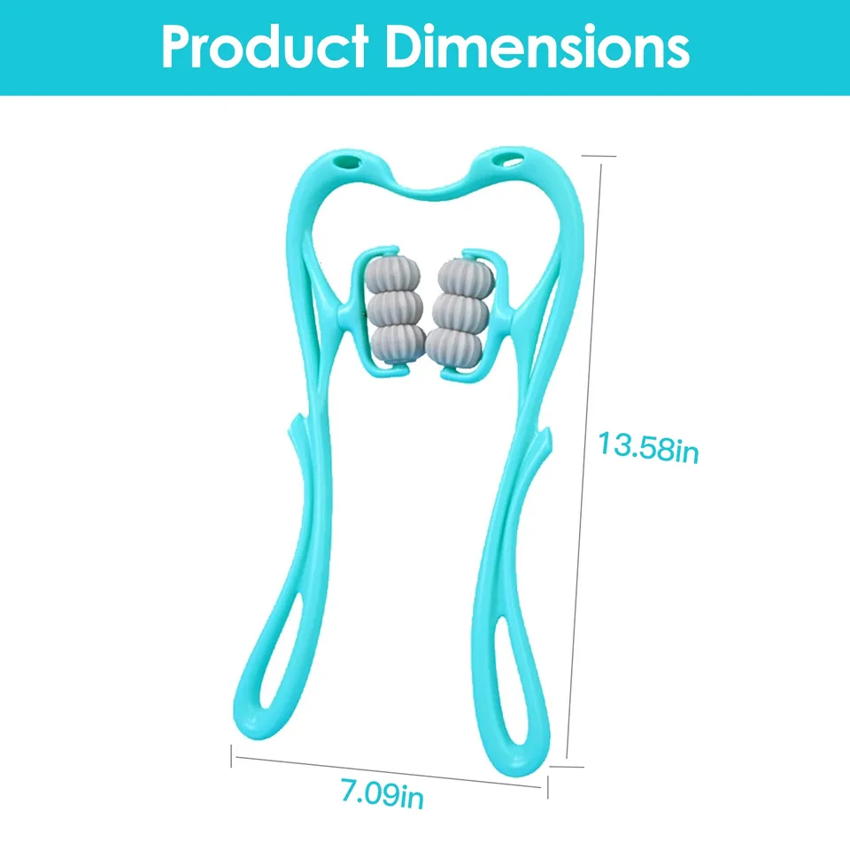 1Pc Neck Roller Massager 360 Rotatable Trigger Point Roller Portable Massager With 6 Balls For Neck Leg Thigh Foot Pain Relief view 4