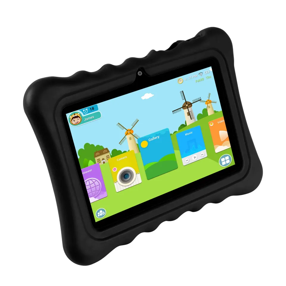 Shock-resistant Silicone Snap-on Case With Stand For 7' Tablets view 4