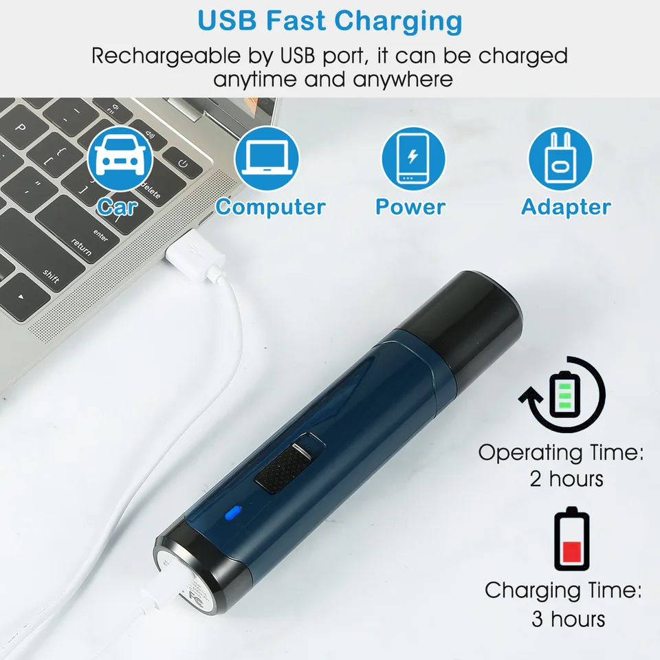 1 Pc Dog Nail Grinder 2 Speeds Quiet USB Rechargeable Pet Nail Grinder Professional Pet Nail Trimmer Cordless Paws Grooming & Smoothing Claw view 2