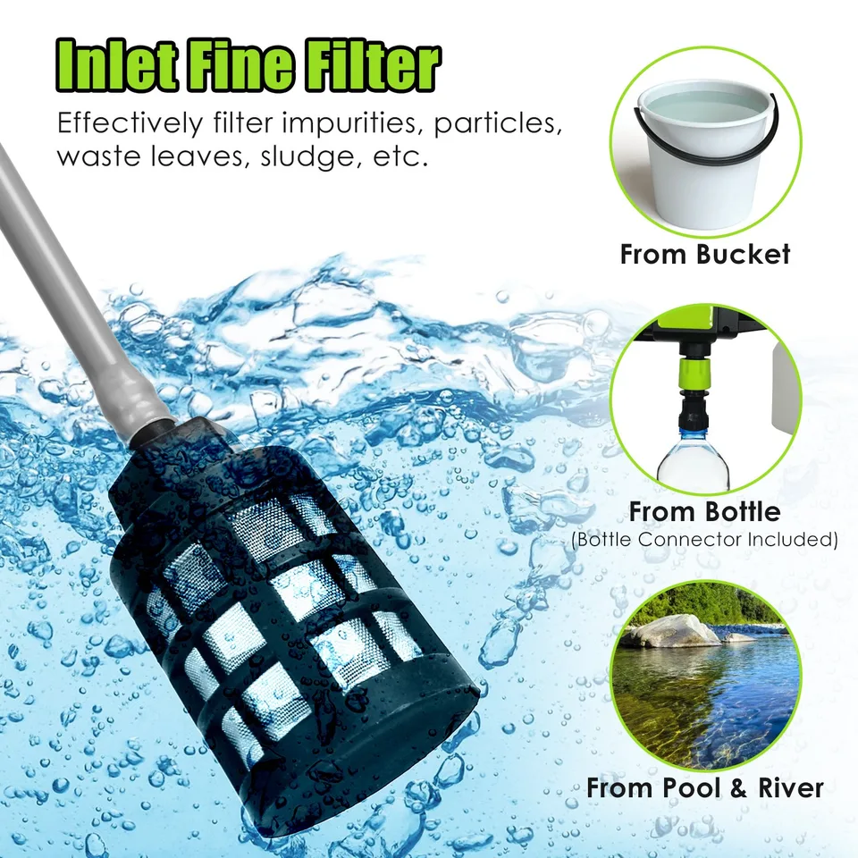 1Set Cordless Pressure Washer For Garden Portable Electric Power Washer High Pressure Water Sprayer 435PSI Car Washer Cleaner With 6 In 1 Nozzle Foam Bottle Filter 15000mAh 21V Battery And Charger view 3