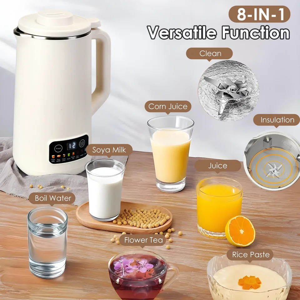 1 Pc 27OZ Nut Milk Maker With 12 Hours Delay Function Self-Cleaning Keep Warm Automatic Soy Milk Maker Machine For Homemade Soya Milk Rice view 2