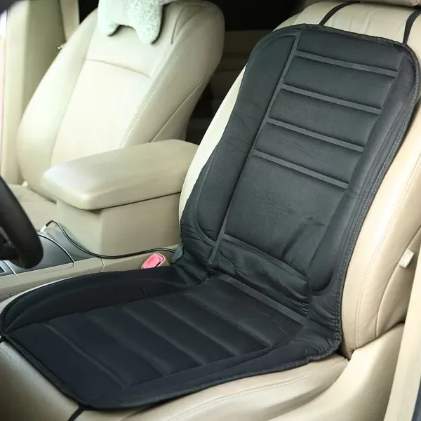 Heated Car Seat Cushion 12V Auto Seat Cover Warmer With Adjustable Temperature Controller For Cars Trucks