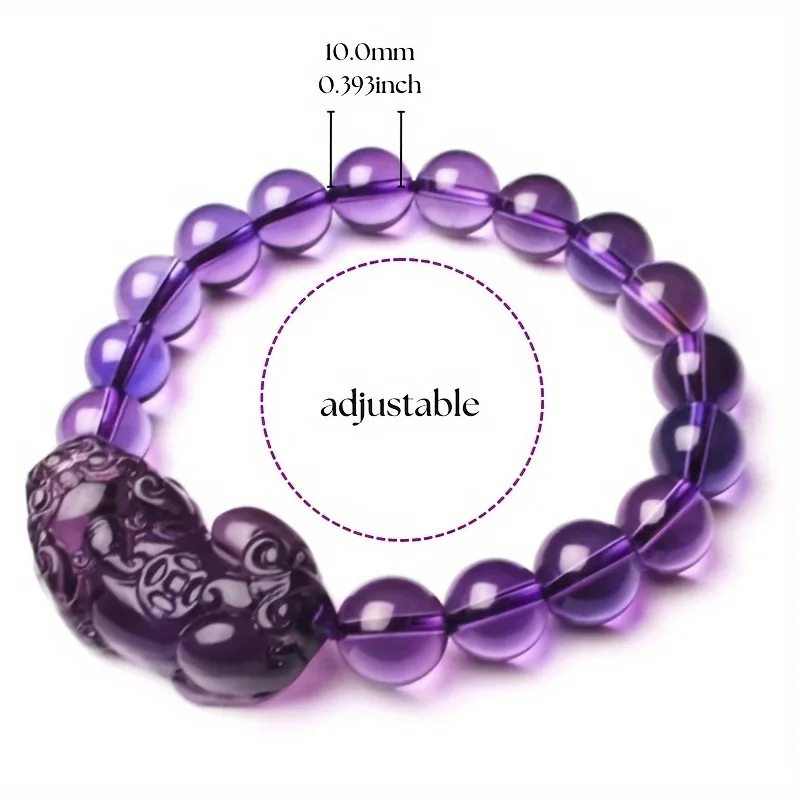 Purple Wealth Summons Feng Shui Bracelet - Attracts Prosperity, Brings Good Luck, Protects Wealth And Promotes Spiritual Growth view 4