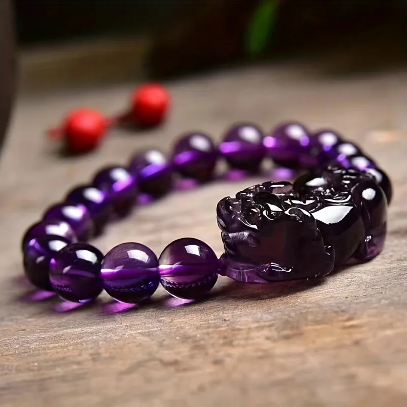 Purple Wealth Summons Feng Shui Bracelet - Attracts Prosperity, Brings Good Luck, Protects Wealth And Promotes Spiritual Growth view 3