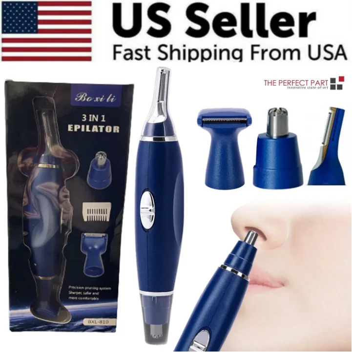 Electric Ear Beard Nose Hair Trimmer Eyebrow Mustache Remover Shaver Clipper New view 2
