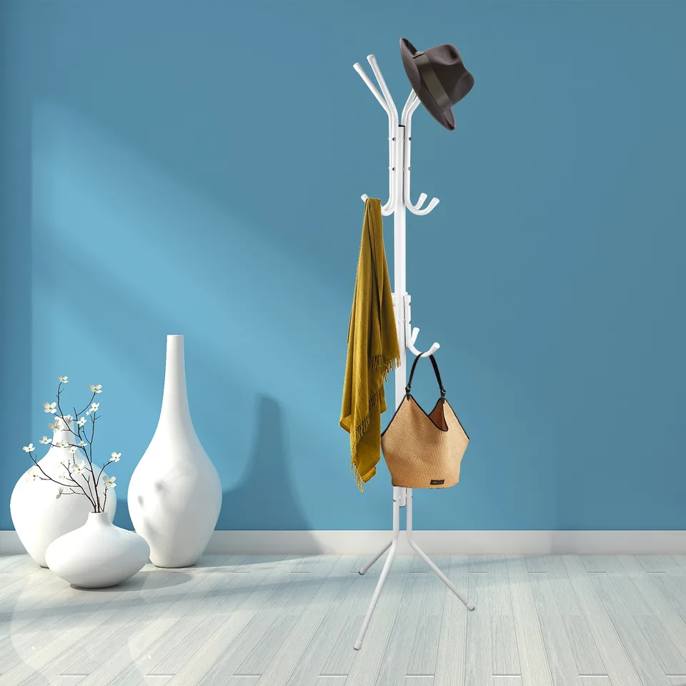 Black-White Options -- 1 Pc Standing Coat Hat Rack Organizer view 4