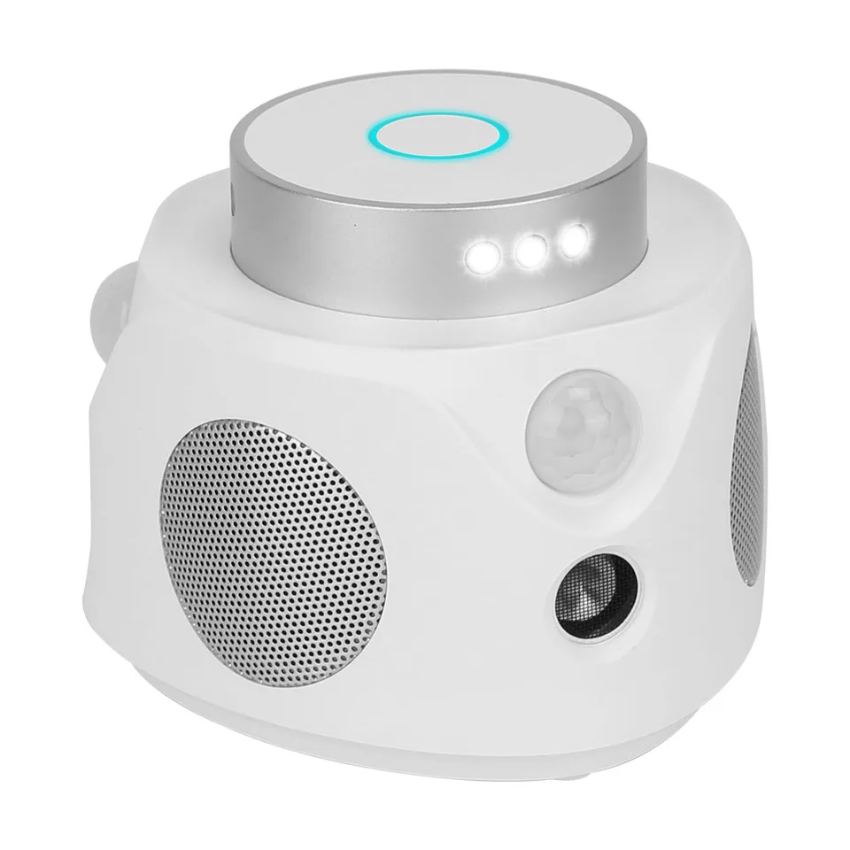 1 Pc 360 Degree Ultrasonic Mice Repellent Indoor Rodent Repeller Mice Rat Squirrel Rodent Chaser With 3 Modes 9 Strobe Lights For Kitchen view 3