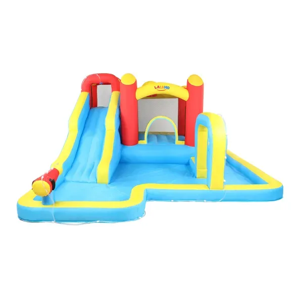 420D 840D Oxford Cloth Slide Pool Trampoline Red Yellow Blue Inflatable Castle view 3