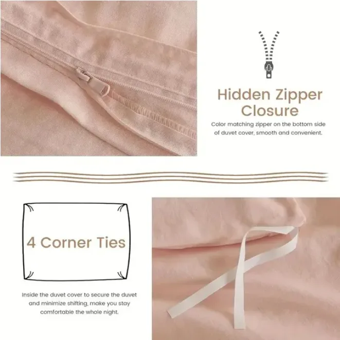 Serta Simply Clean Pleated Duvet Cover King view 2