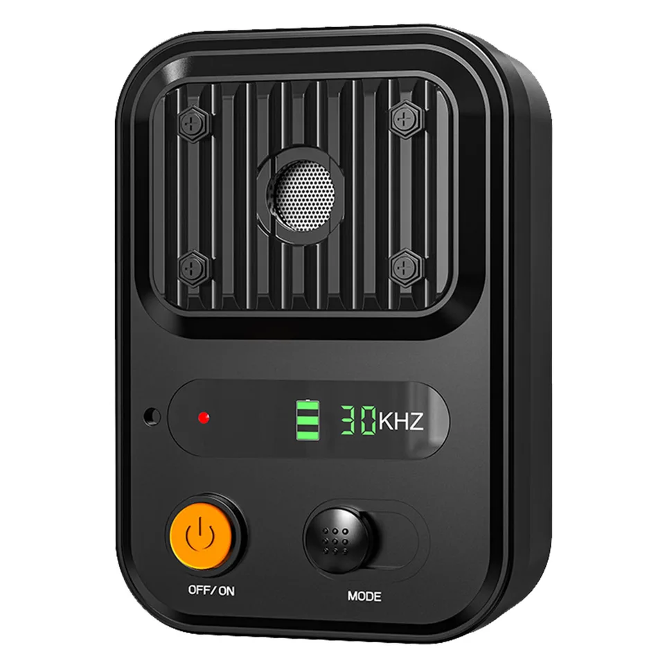 Black-Green Color Options -- 1 Pc Ultrasonic Anti-Barking Device Rechargeable Auto Dog Bark Control Deterrent Box Training Device IPX4 view 2