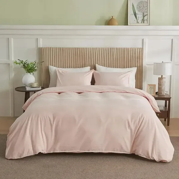 Serta Simply Clean Pleated Duvet Cover Queen view 2