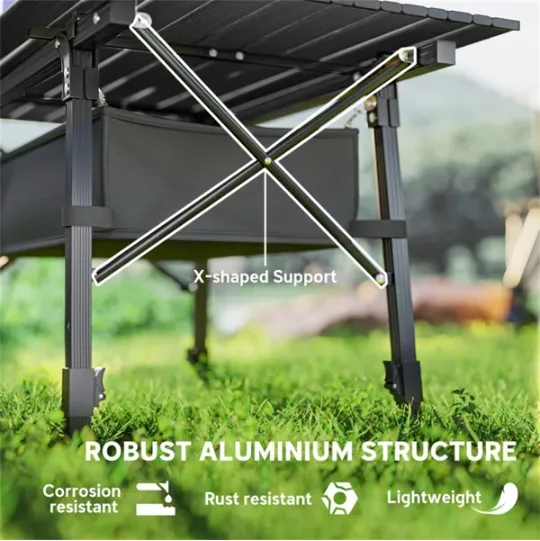 Aluminum Small Folding Table Dining Table view 3