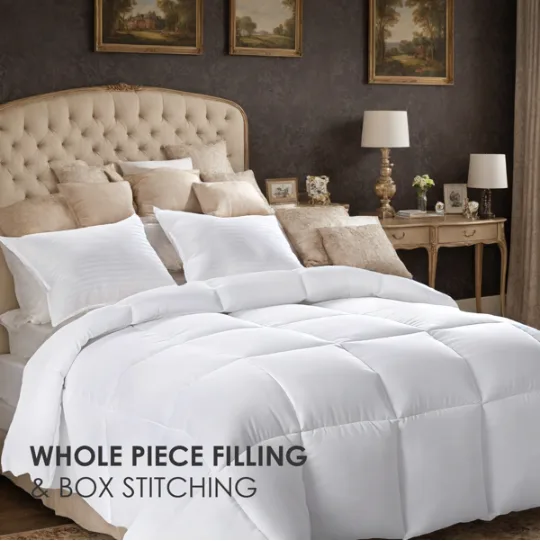 Polyester Brushed Single Quilt With Microfiber Filling, Down Alternative, OKO-100 Certified, CPC Children's Certified, Shipped Via Amazon view 2